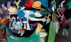 The Painting of Night Fisher