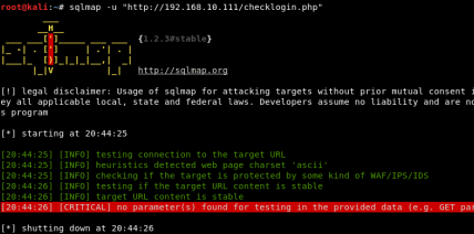 The SQL Injection of SQLMap